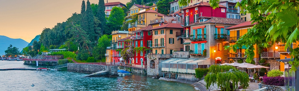 Lake Como small town