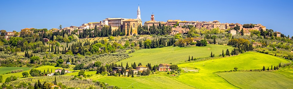 Pienza village in Tuscany